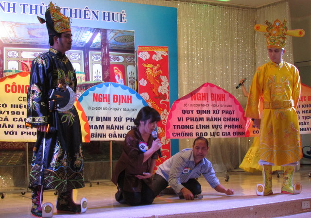 Phần trình bày tiểu phẩm của thị xã Hương Thủy